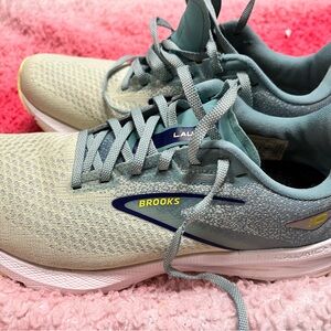 Brooks Light Sage and Teal Women's Running Shoes